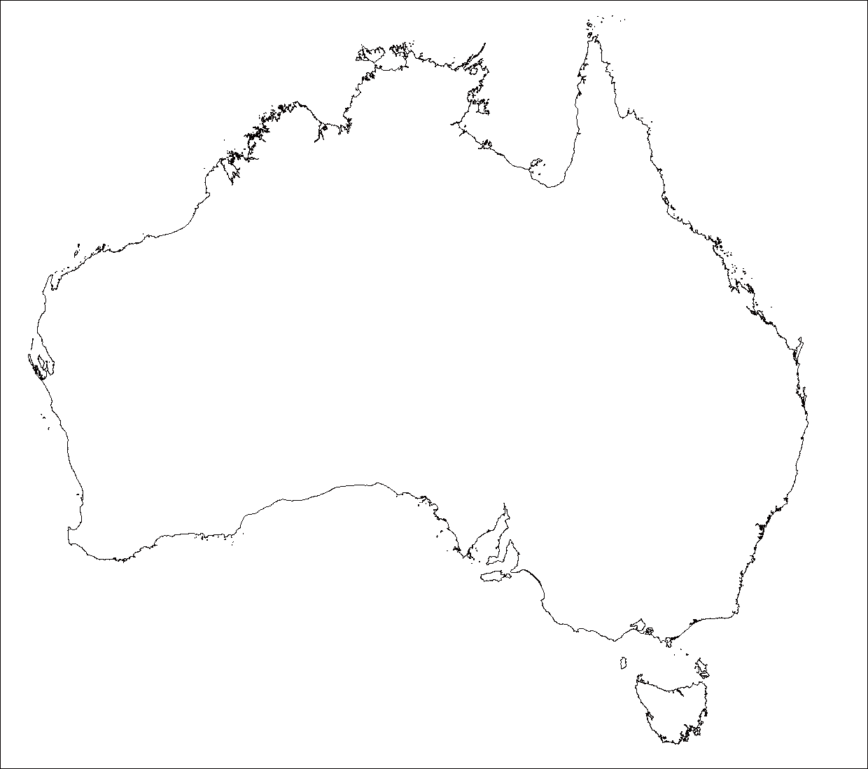 clipart map of tasmania - photo #39