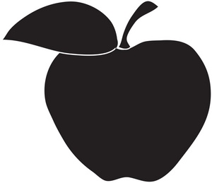 Apple Clipart Image - Apple Silhouette