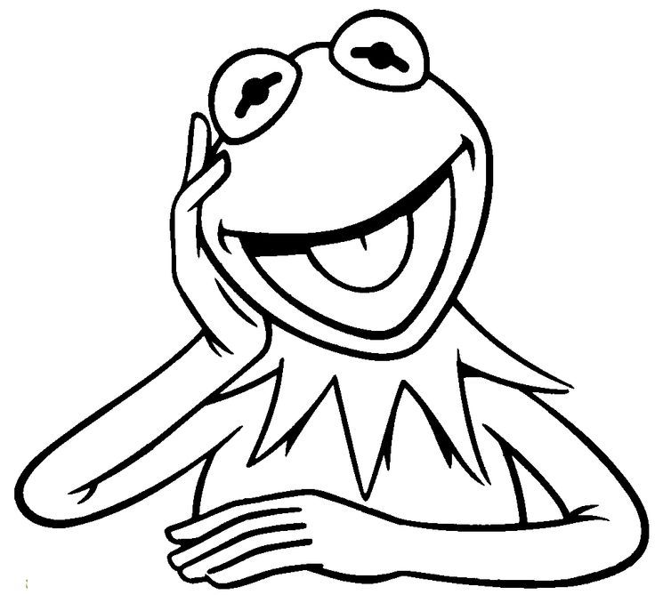 Kermit The Frog Coloring Page - AZ Coloring Pages