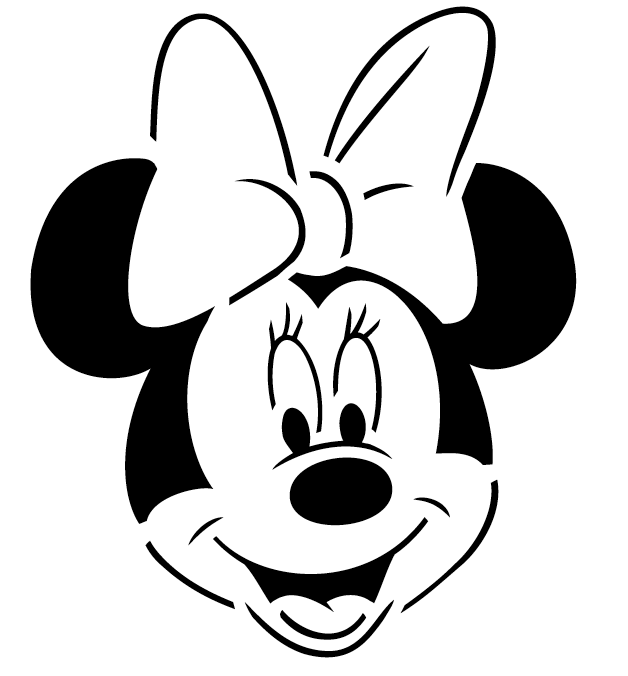 minnie mouse clipart black and white - photo #6