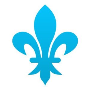 Amazon.com - Fleur De lis logo symbol... Blue (13 X 10.5 inch) ZK6W8