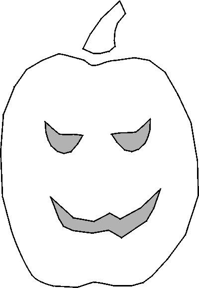 Free Halloween Stencils -- Pumpkin Stencil 2