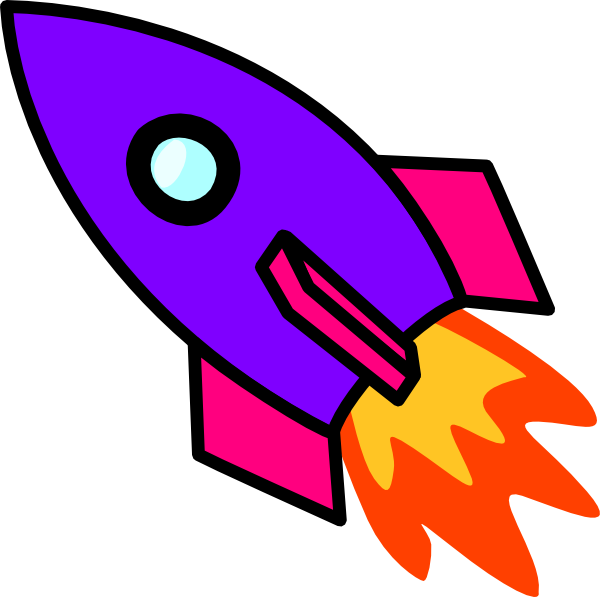 Rocket Purple Clip Art - vector clip art online ...