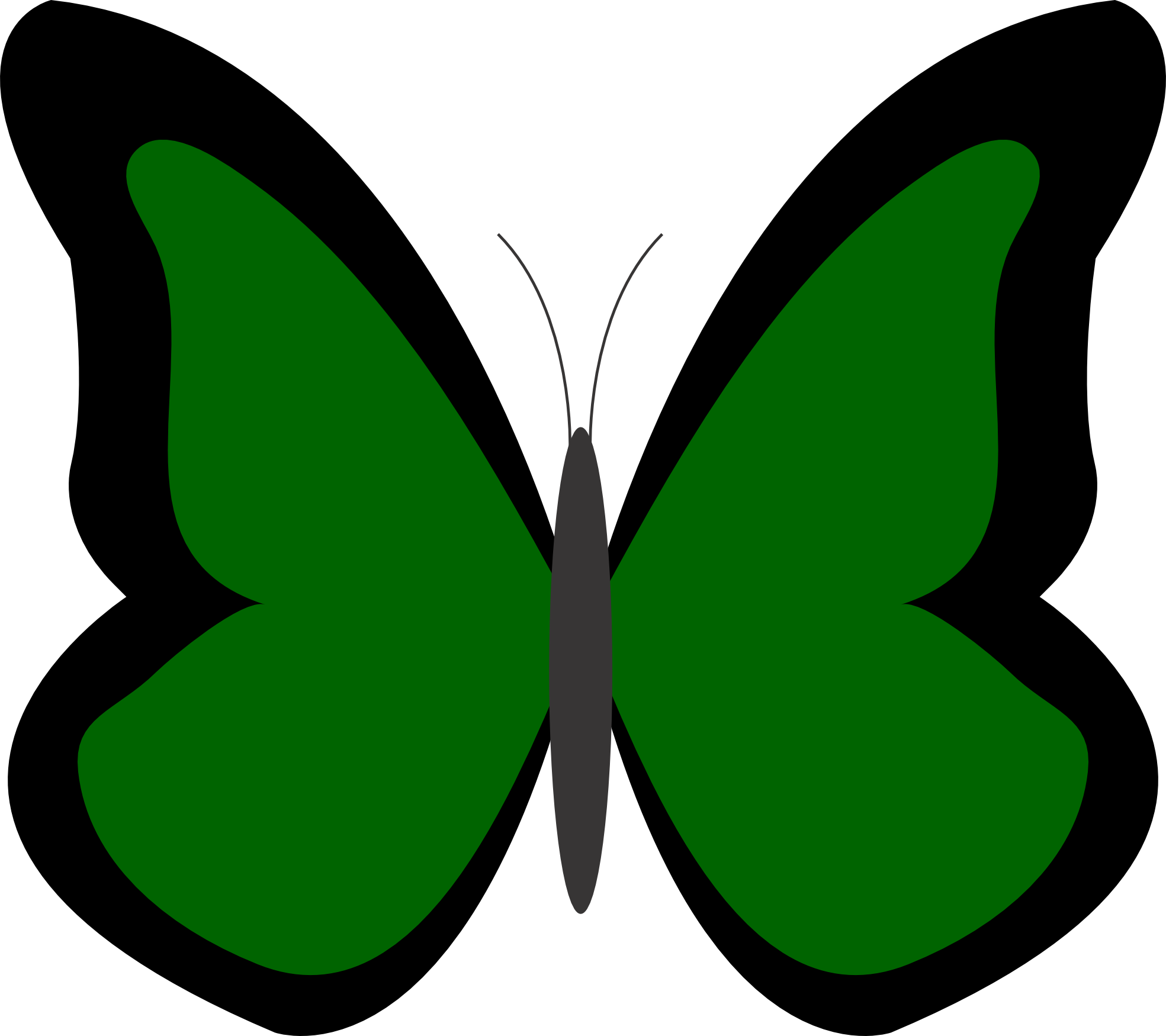 Butterfly 26 Color Colour Dark Green Peace xochi.info ...