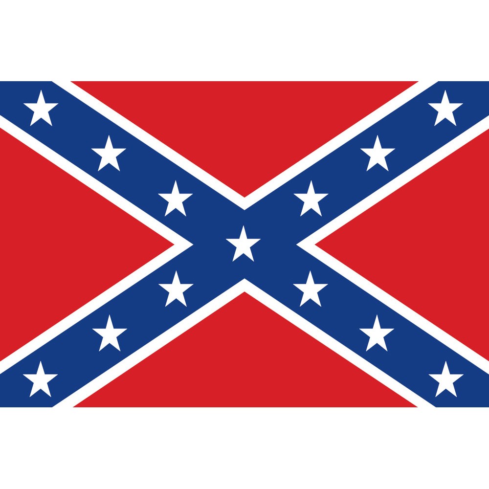 Confederate Parade Motorcycle Flag - 10" x 15"