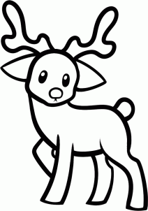 Animals - How to Draw a Reindeer For Kids