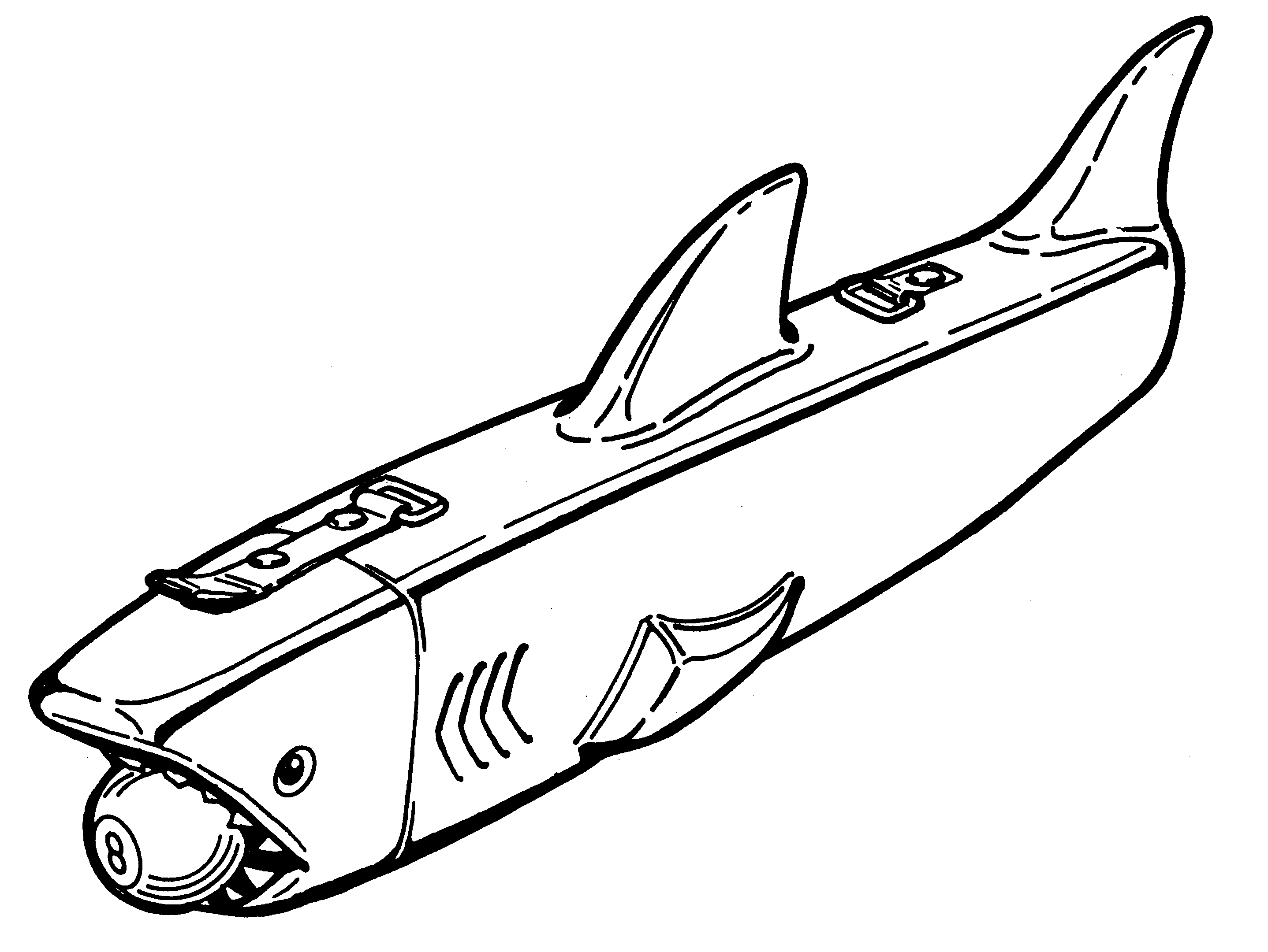Shark shaped container - Larsen, Malvin Leslie