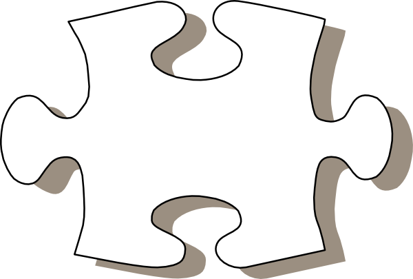 Jigsaw White Puzzle Piece clip art - vector clip art online ...