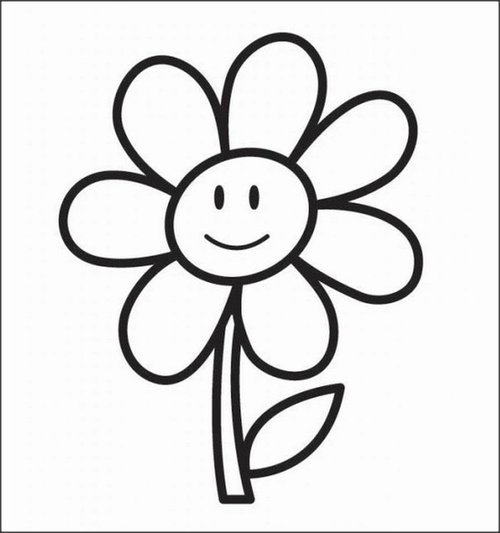 Flowers Coloring Pages - Flower Maria