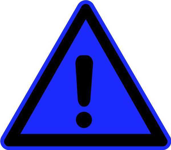 warning sign exclamation mark triangle - color variation A