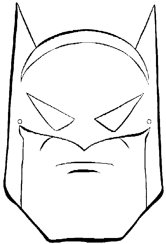 Batman Mask Template For