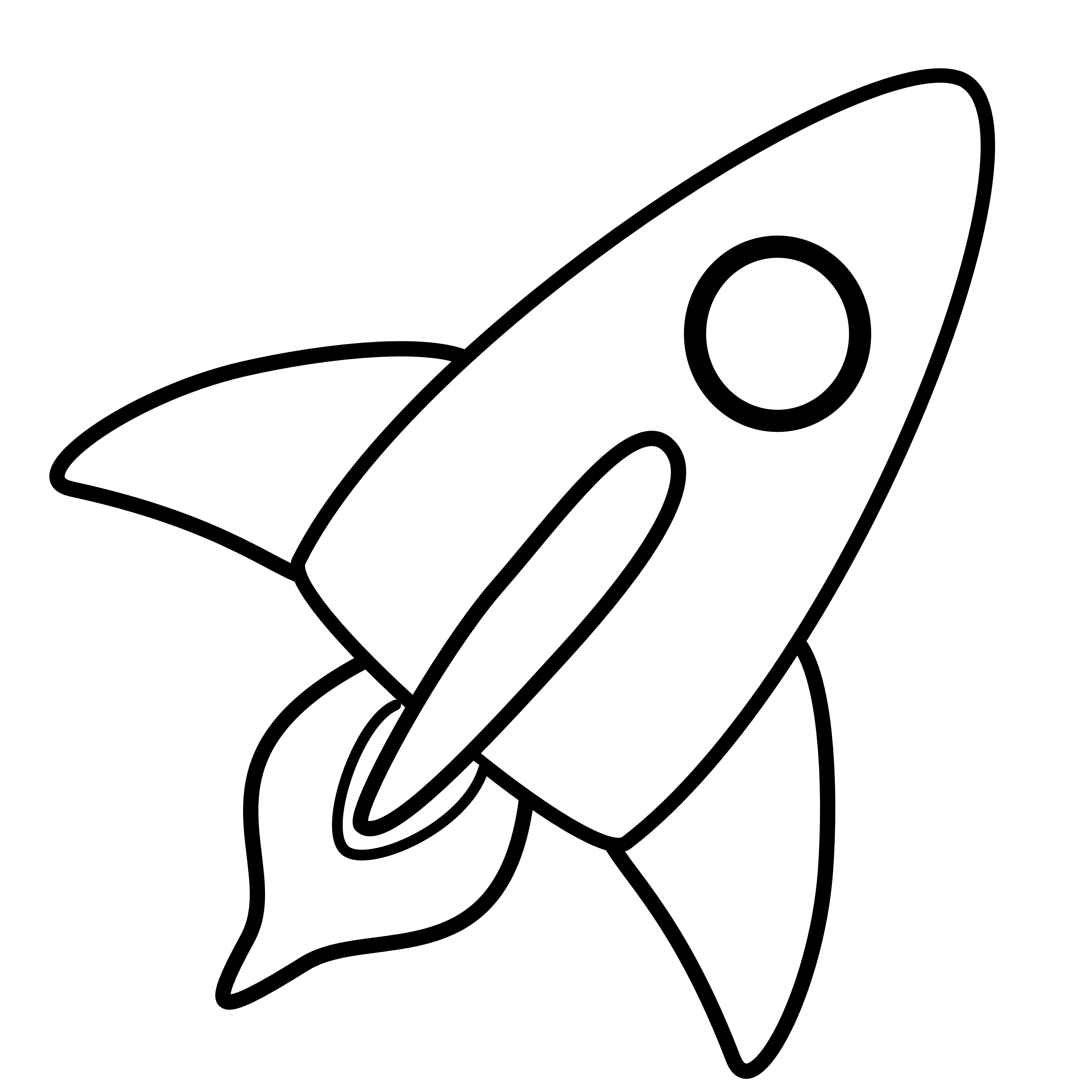 Space rocket clip art black and white pics about space - Clipartix
