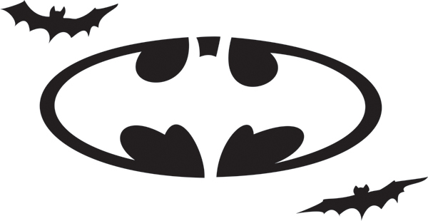 Batman Logo Stencil Printable Cake
