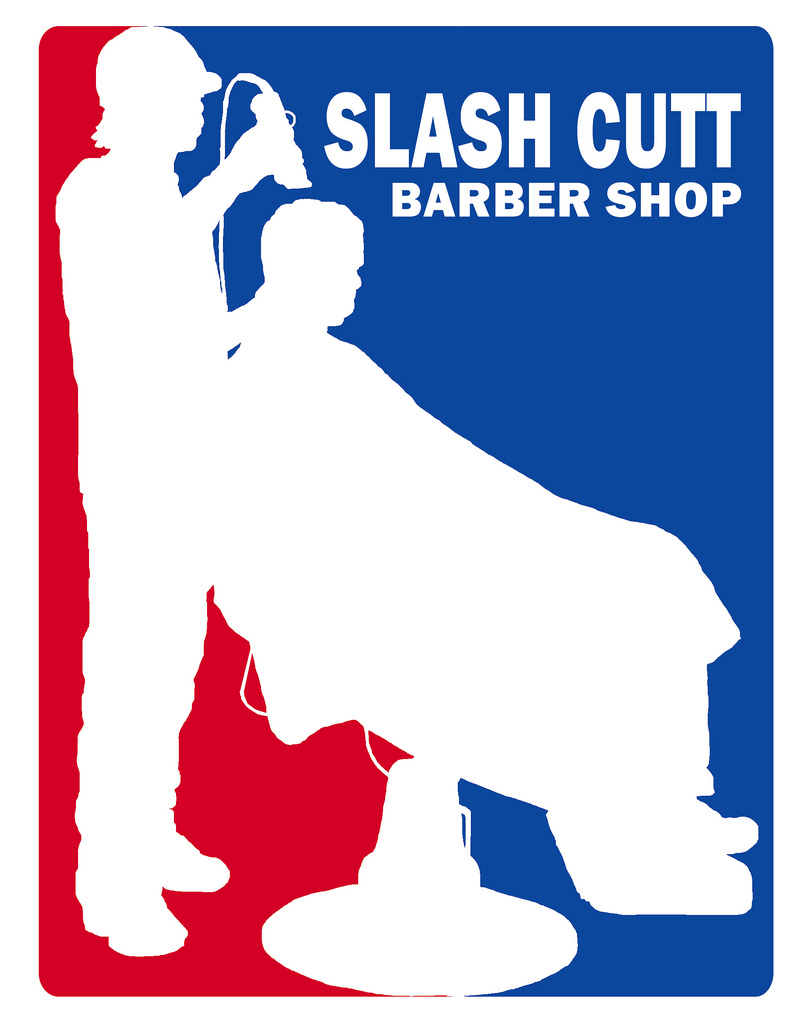 slash cutt barber shop logo | joe go2 | Flickr