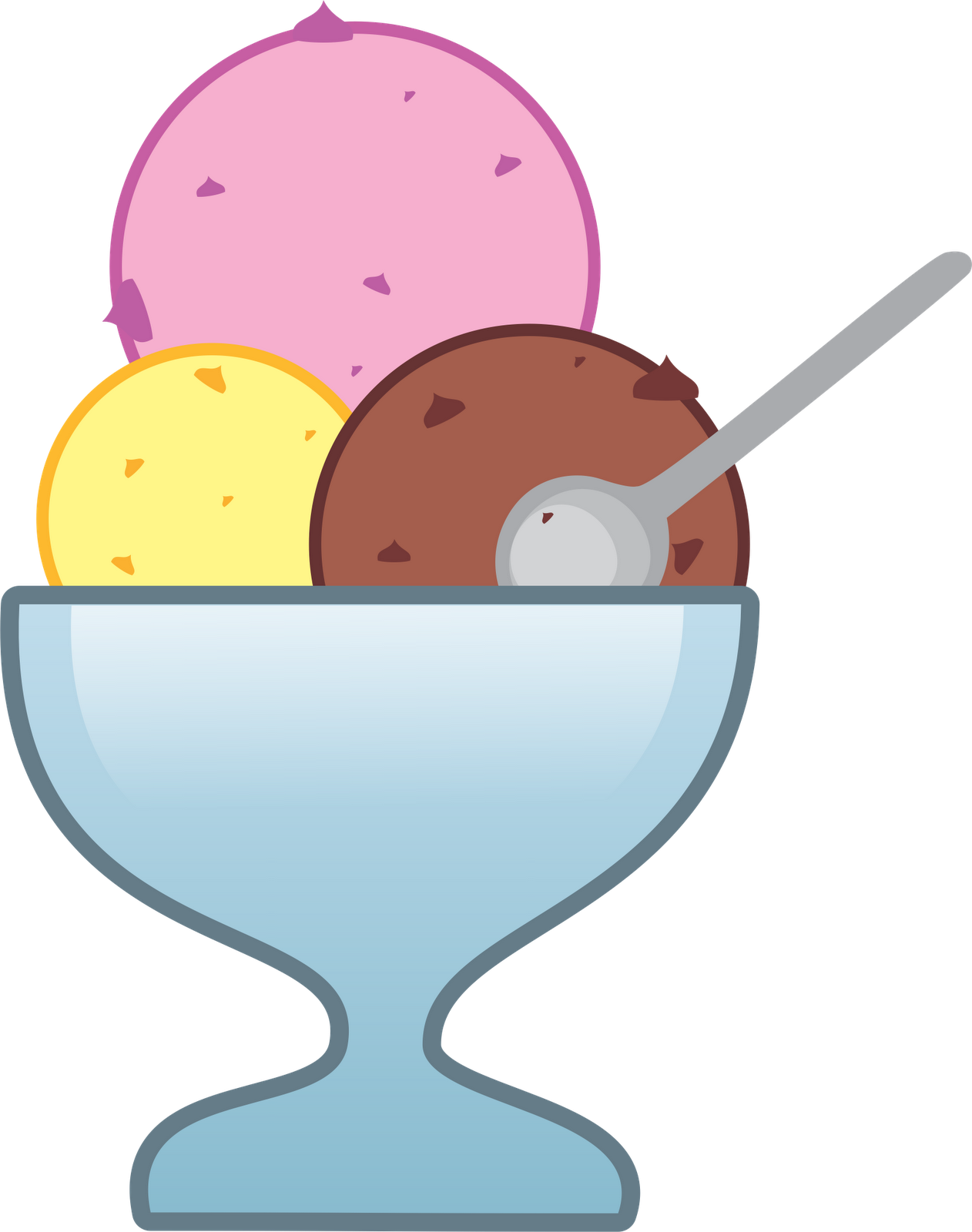 ice cream in a bowl clipart - photo #43
