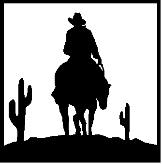 Cowboy Silhouette Clip Art