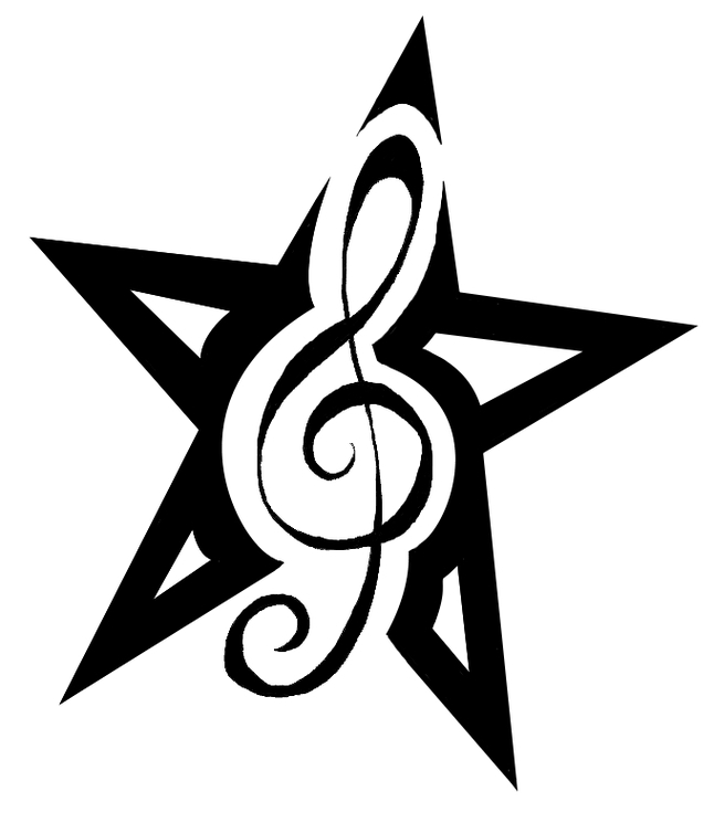 Free Music Tattoo Designs Clipart - Free to use Clip Art Resource
