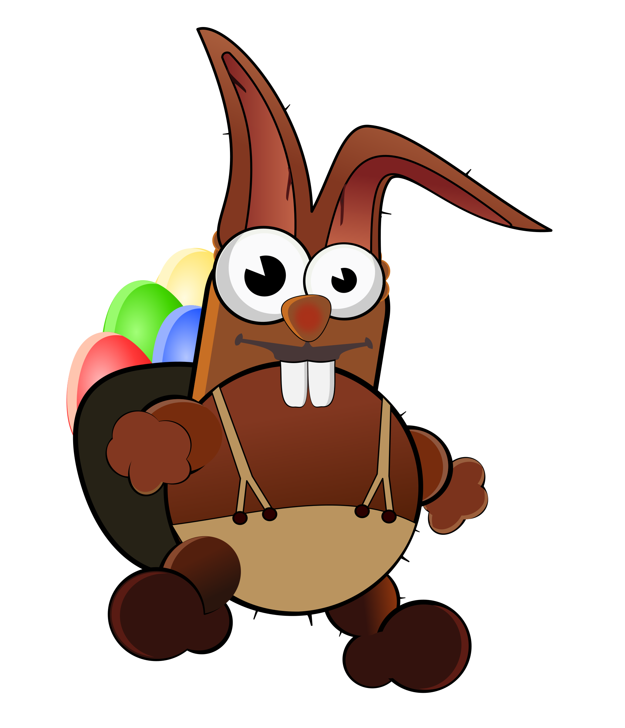 Crazy Easter Bunny Vector Graphics - Free Public Domain Stock Photo