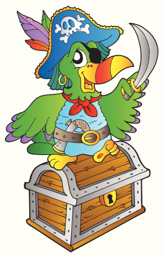 586 views Drawing Of Wooden Pirate Treasure Chest Clip Art, Vector Images ...