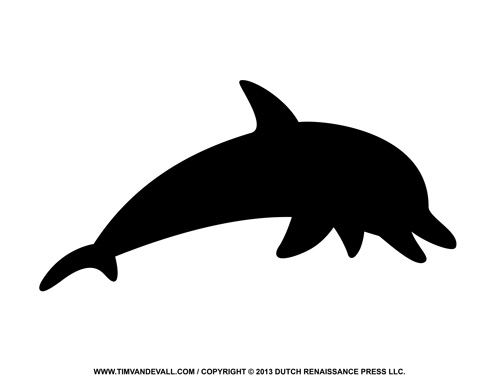 Free Dolphin Clipart, Printable Coloring Pages, Outline & Silhouette