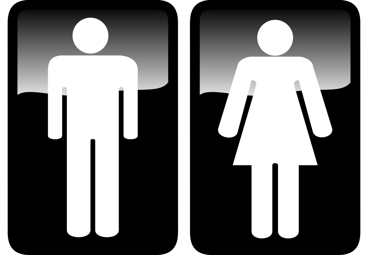 Free clipart toilet signs
