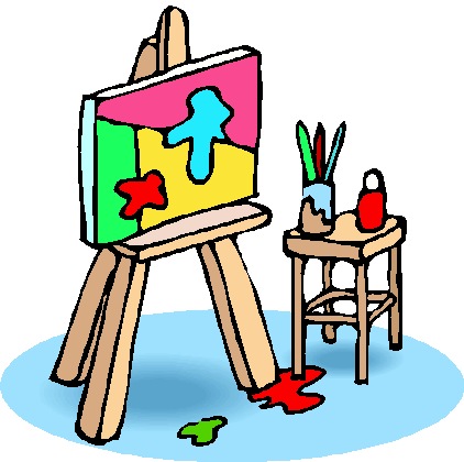 Animated painter clipart