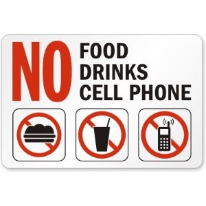 My Security Sign S-4892 Plastic Property Sign, Legend "No Food, No ...