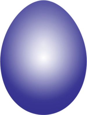 Purple Easter Egg - vector Clip Art