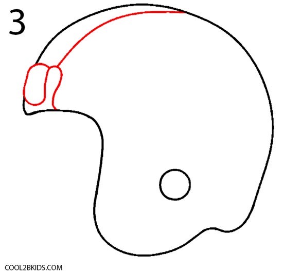 How to Draw a Football Helmet (Step by Step Pictures) | Cool2bKids