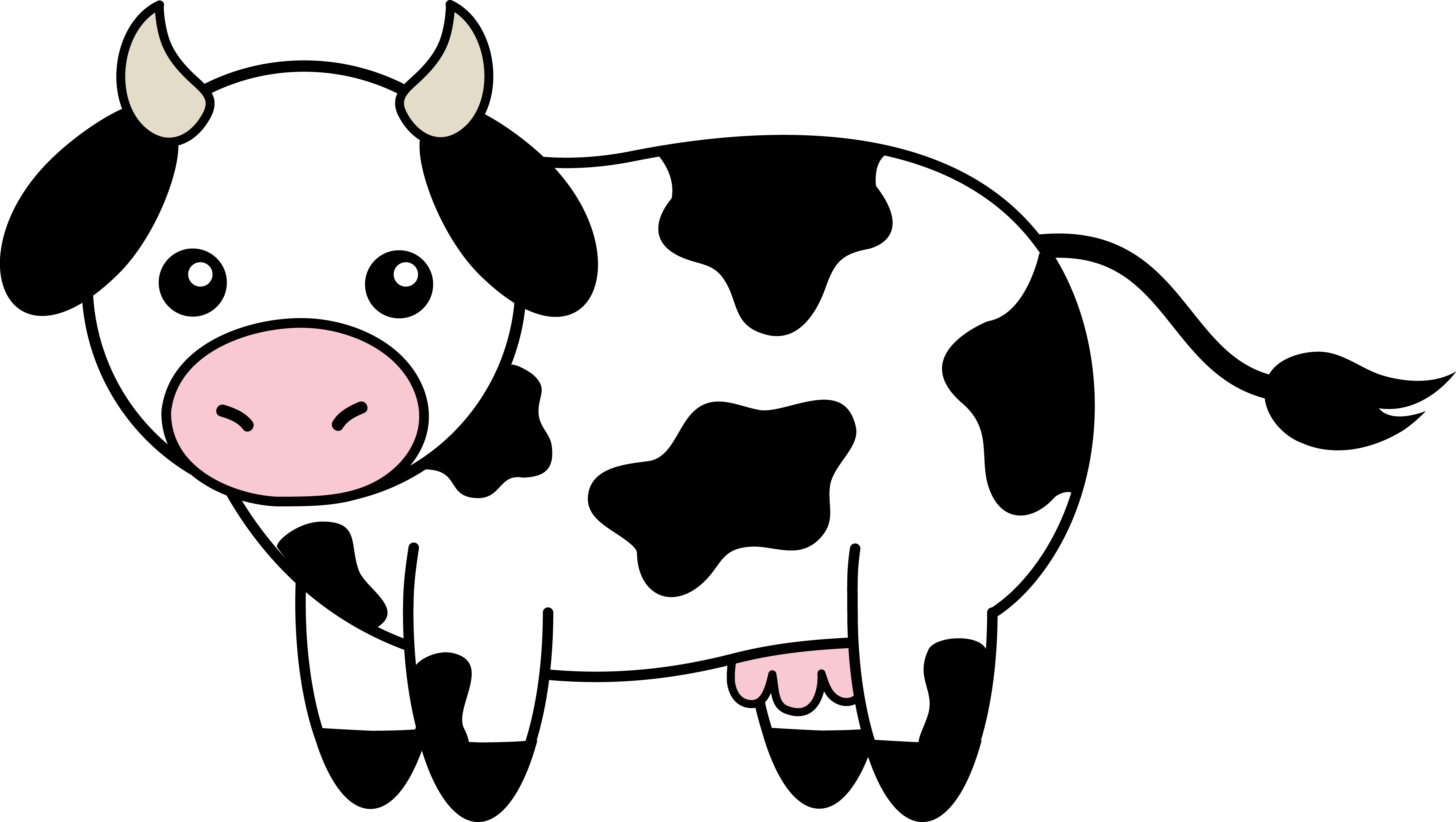 Cartoon cows clipart