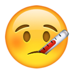 ð?¤? Face with Thermometer Emoji (U+1F912)