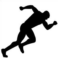 Free Track Runners Clipart