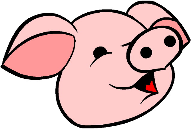 Clipart pig face