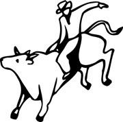 Animated Bull Rider Clipart