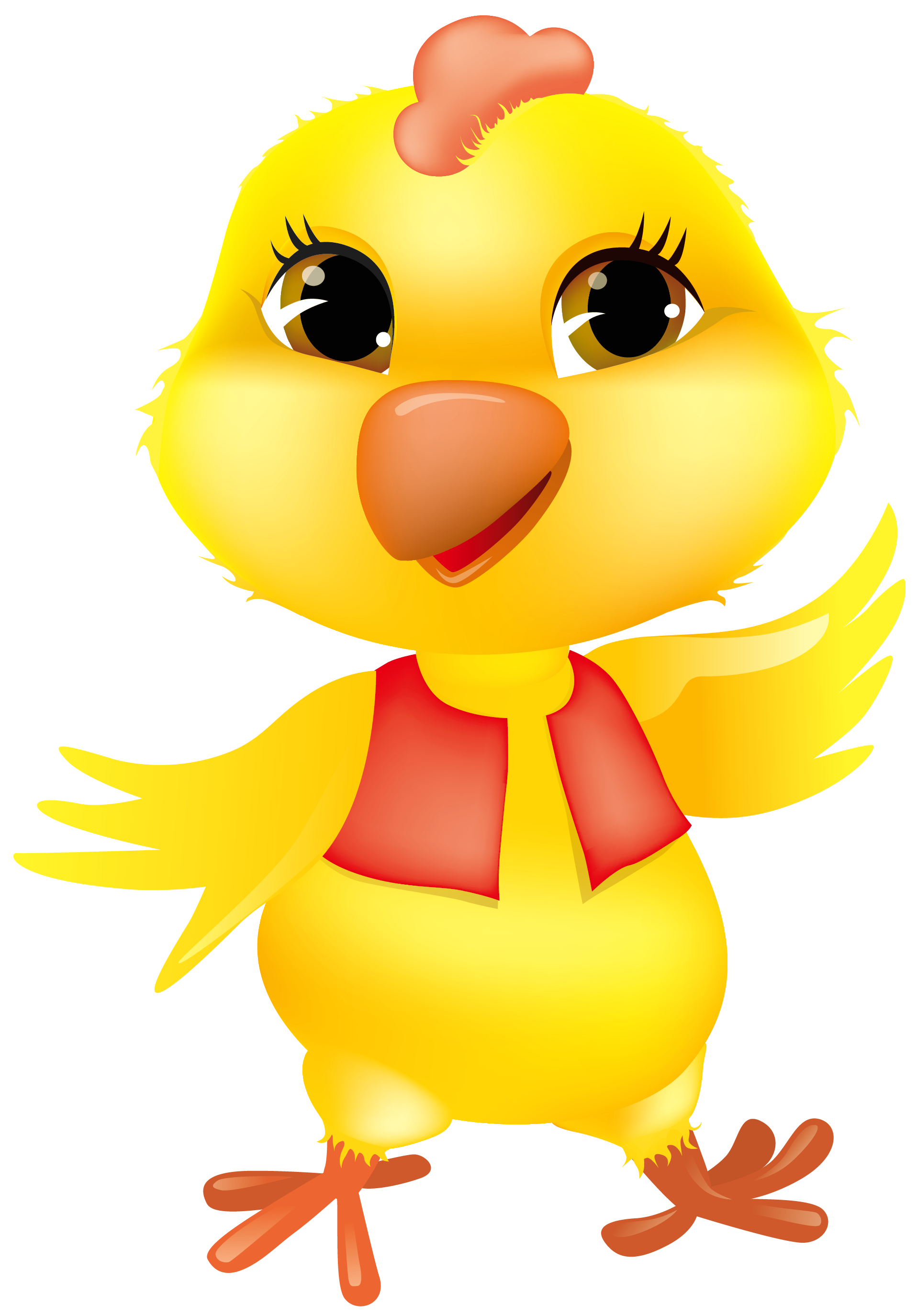 yellow chicken clip art - photo #49