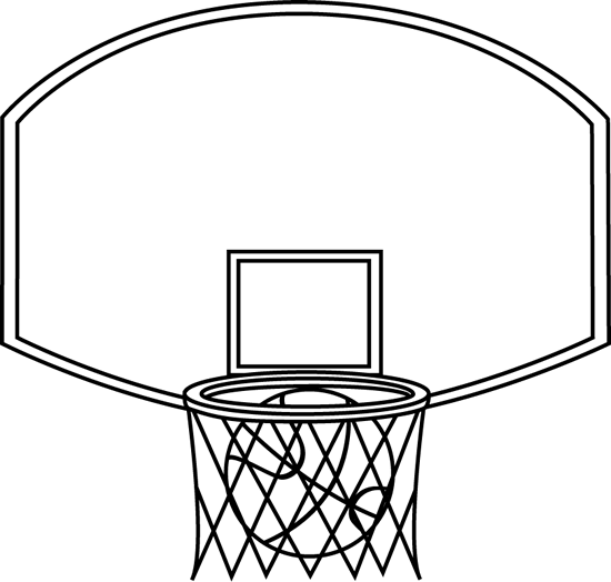 free black and white basketball clipart - photo #27