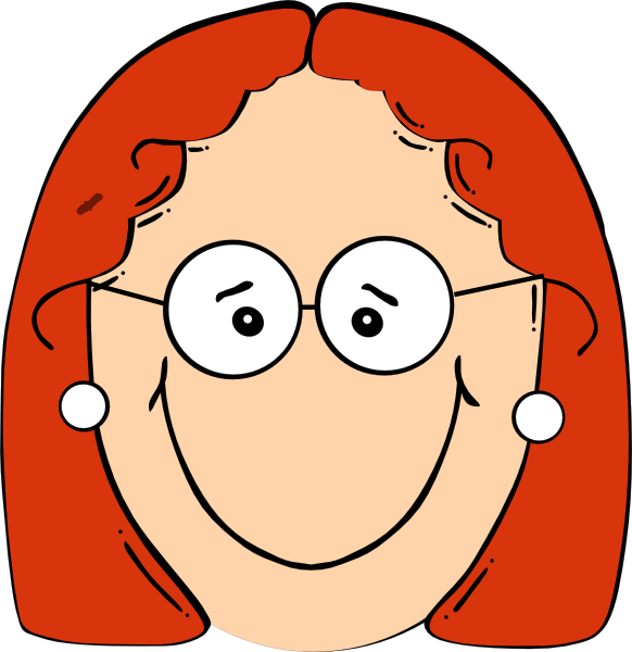 cartoon girl head