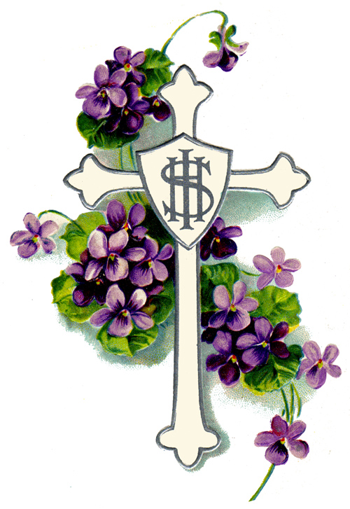 Cross With Roses Clipart - ClipArt Best