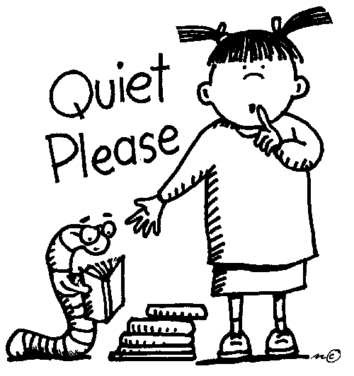 Quiet Please Sign Clipart