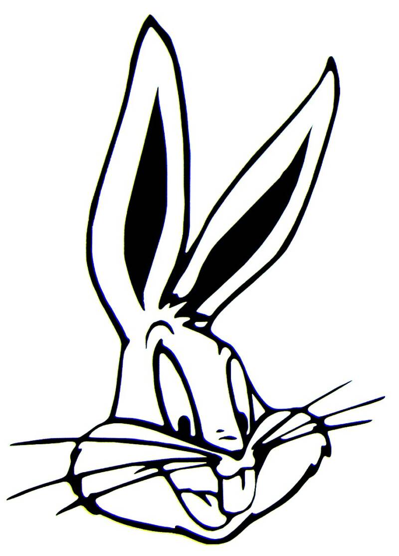 Bunny Face Clip Art Black And White Rabbit Clipart Black And White