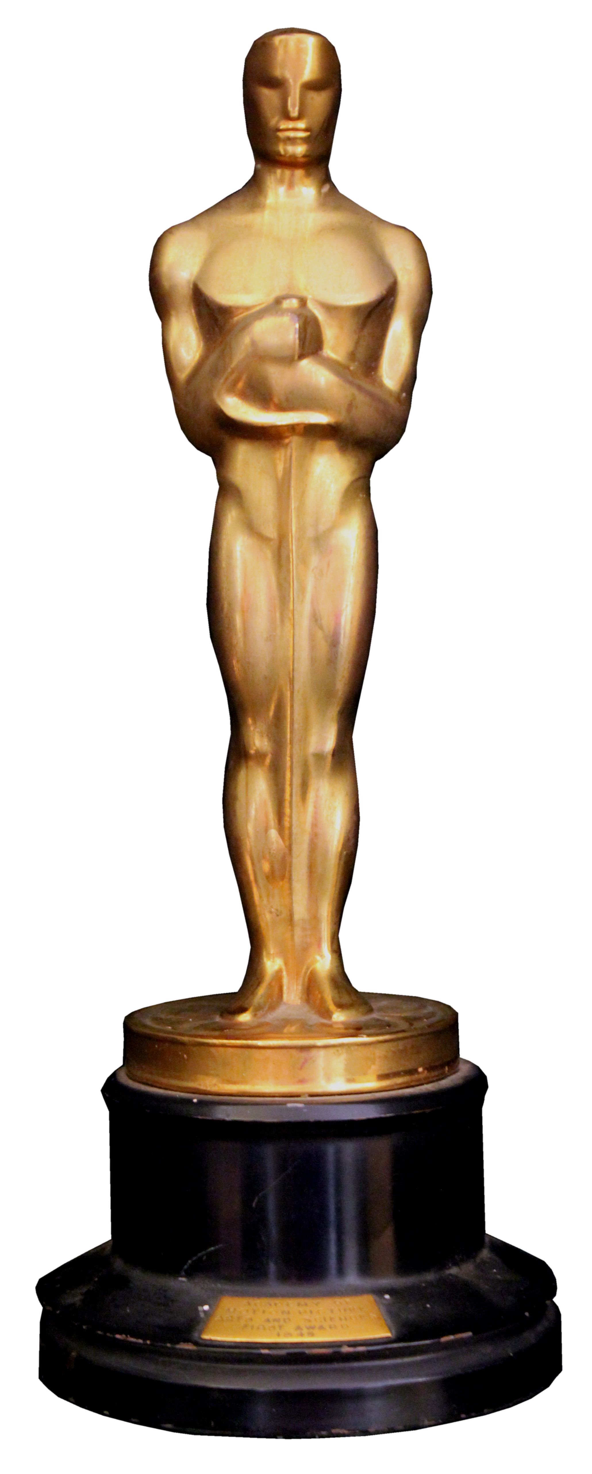 Oscar award statue clipart