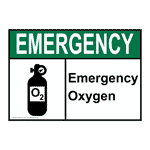 Oxygen Safety Signs from ComplianceSigns.com
