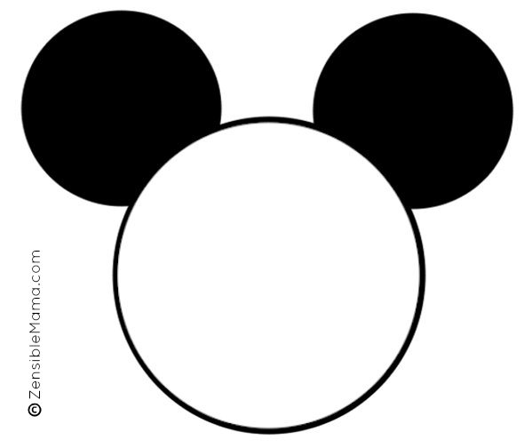 Best Photos of Printable Mickey Head Template - Mickey Mouse Cut ...