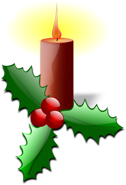 Animated christmas candles clipart