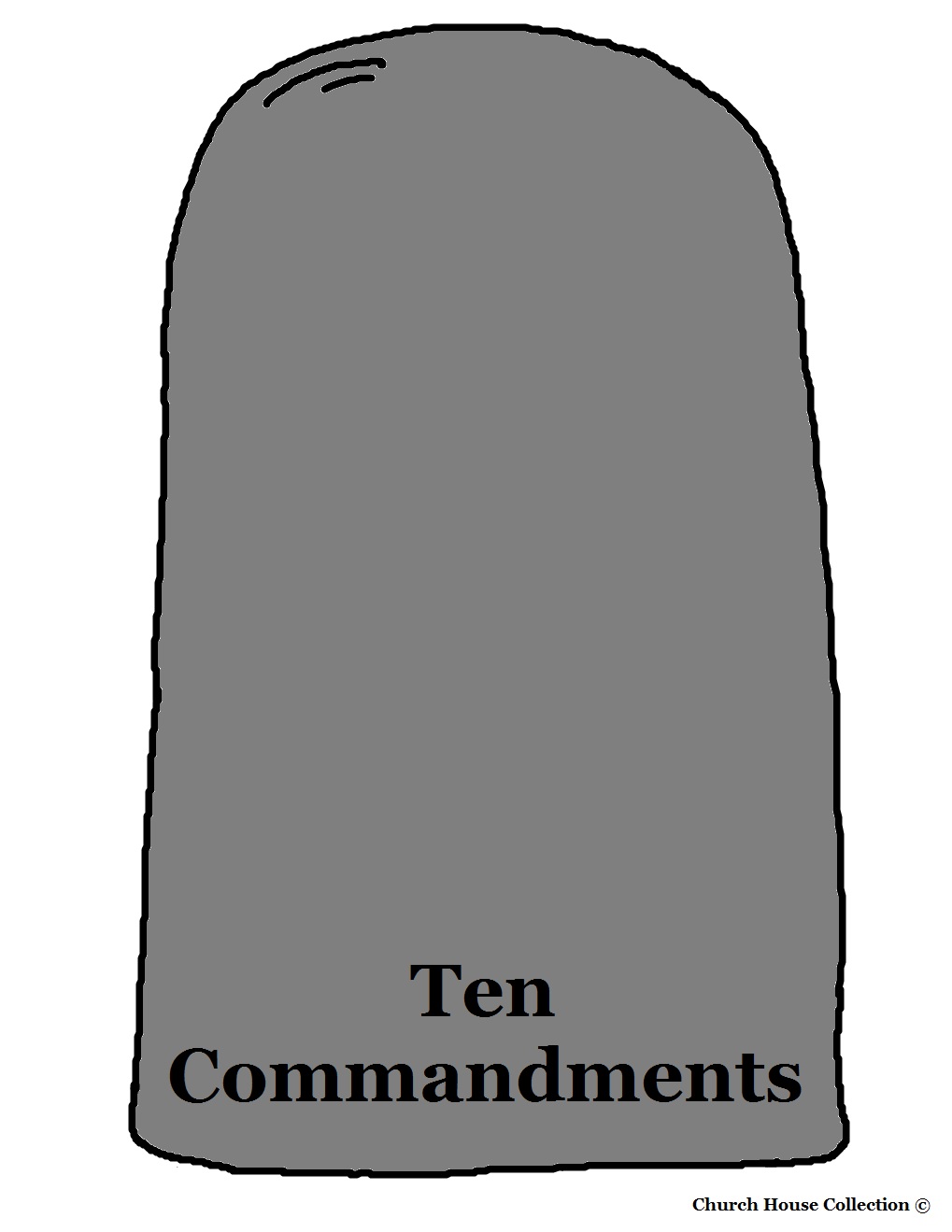 Ten Commandments Bulletin Board Idea