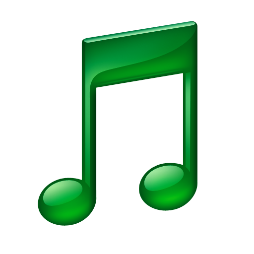 Green Music Note Clipart