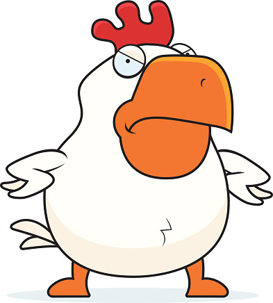 Angry Chicken Clipart