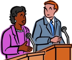 Speech debate clipart
