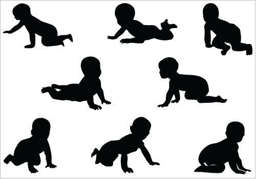 Baby silhouette clip art free