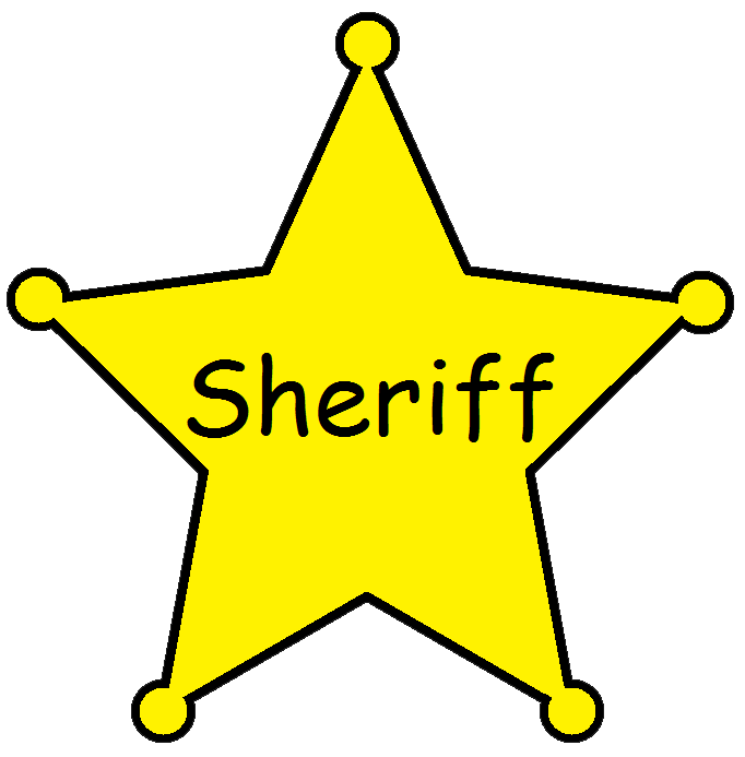 Sheriff badge clipart free